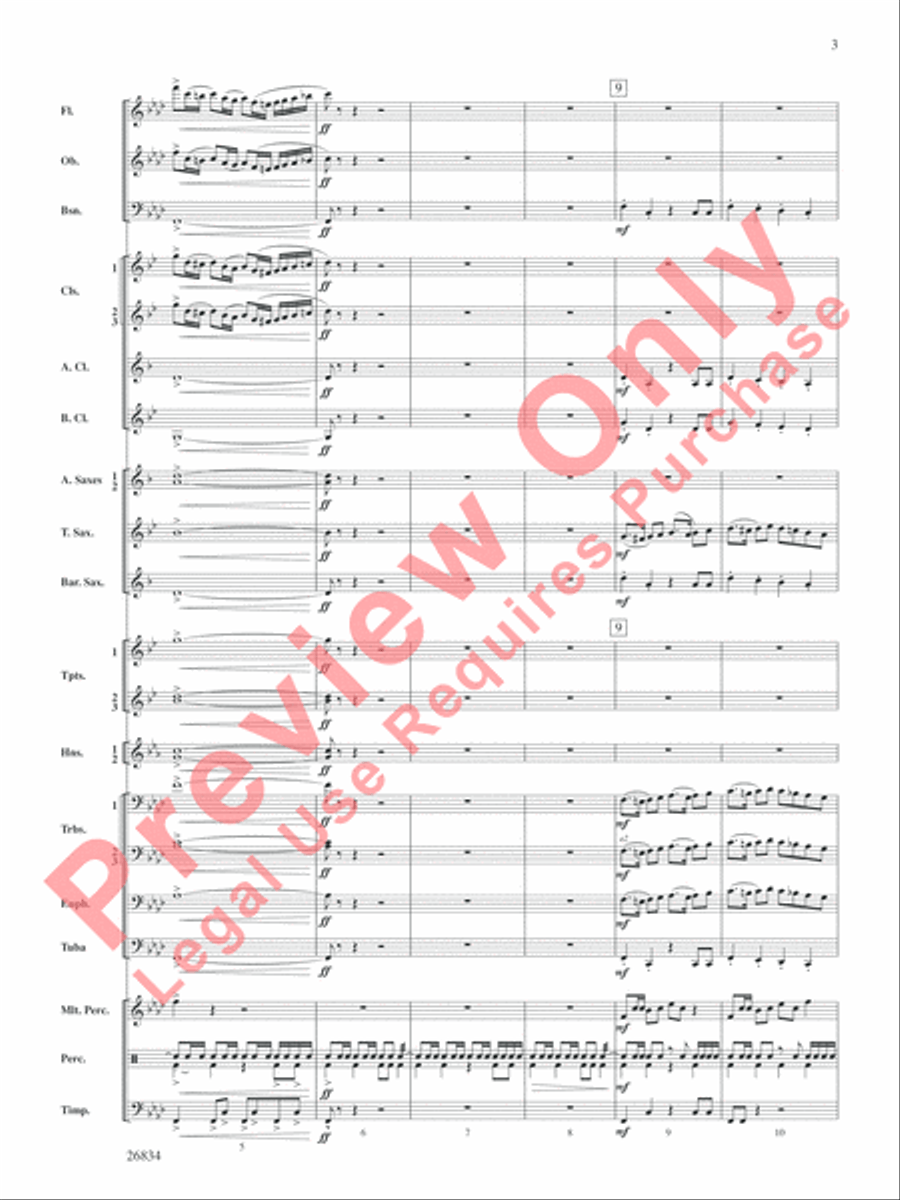 Medal of Valor Concert Band scores gallery preview page 4
