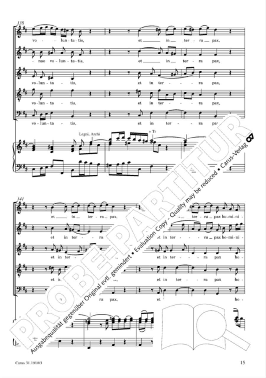 Gloria in excelsis Deo SSATB scores gallery preview page 16