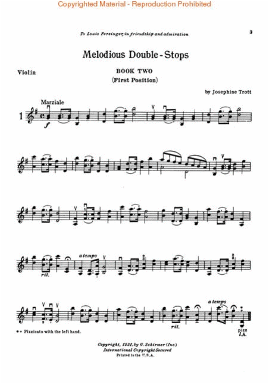 Melodious Double-Stops - Book 2 - Violin