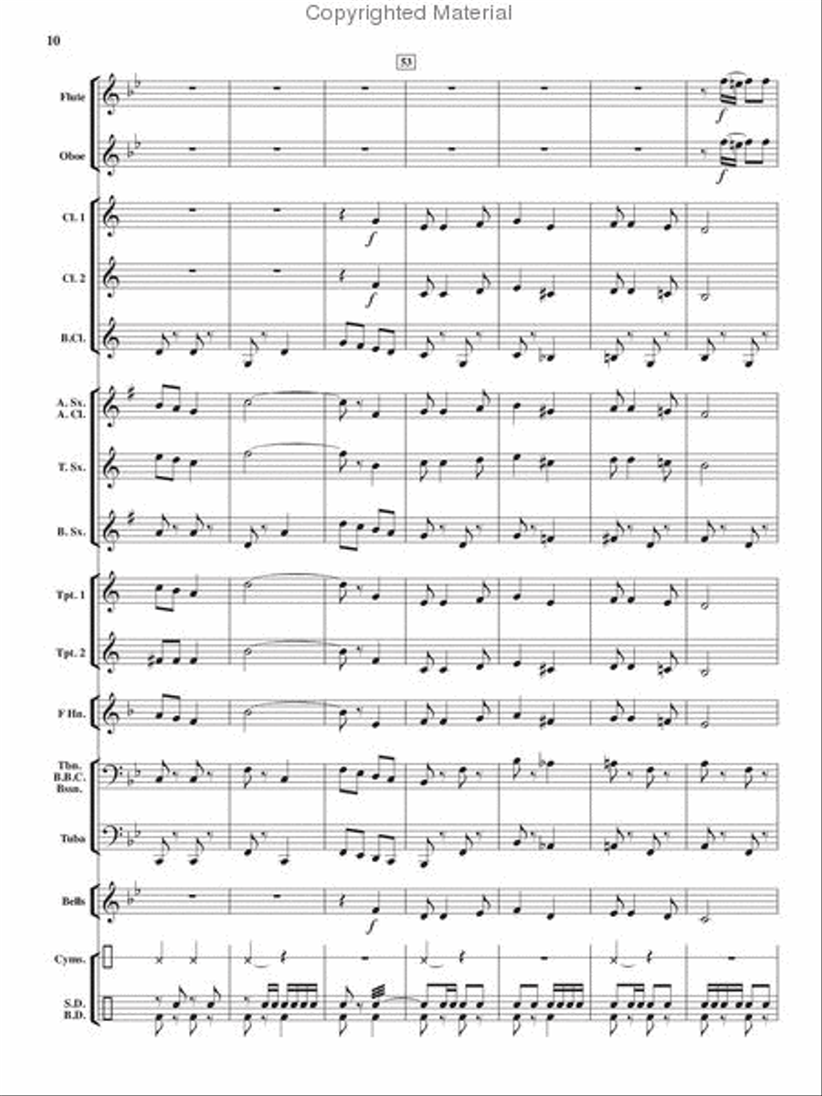 Heroes On Parade Concert Band scores gallery preview page 9
