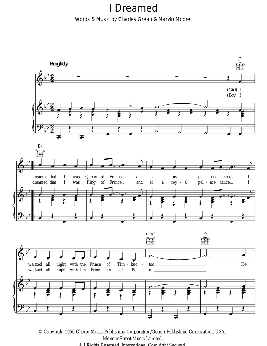 I Dreamed Acoustic Guitar scores gallery preview page 1