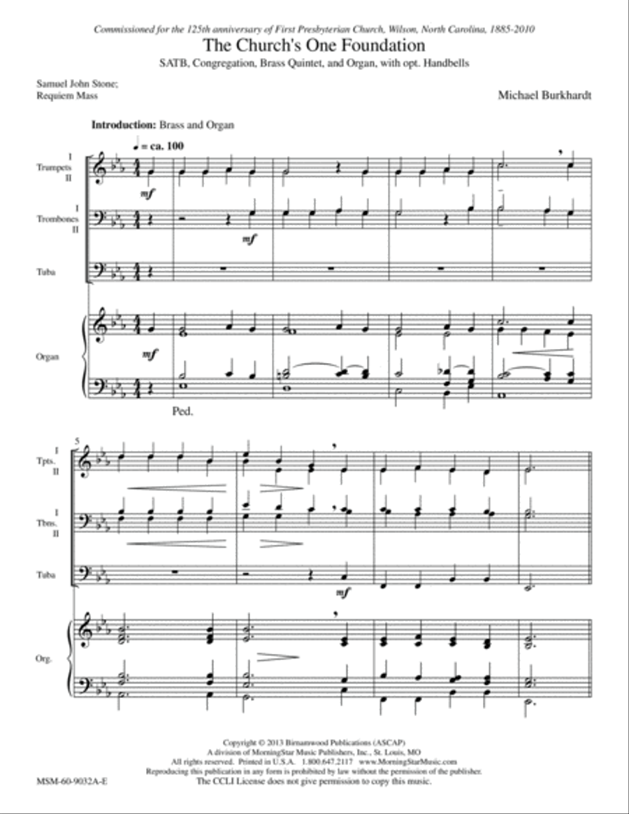 The Church's One Foundation Choir scores gallery preview page 2