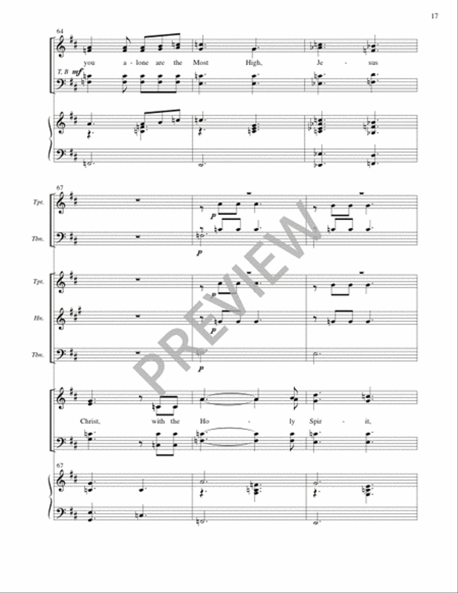 Missa Pacem (Full Score) Missa Pacem (Full Score) 4-Part scores gallery preview page 18