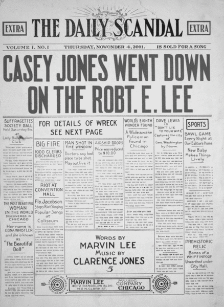 Casey Jones Went Down on the Robt. E. Lee