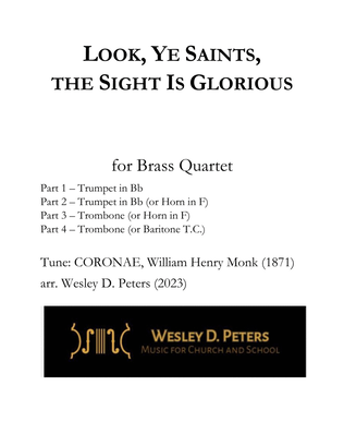 Book cover for Look, Ye Saints, the Sight Is Glorious (Brass Quartet)