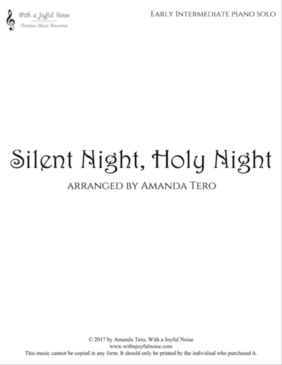 Silent Night, Holy Night Piano Solo scores gallery preview page 2