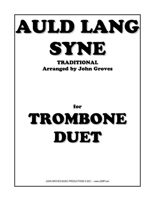 Book cover for Auld Lang Syne - Trombone Duet