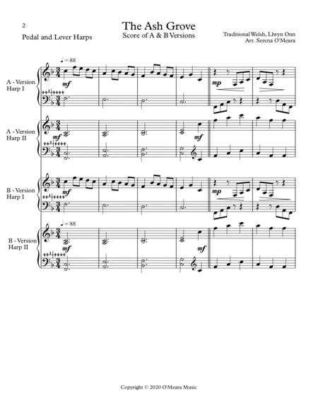 The Ash Grove, Conductor Score image number null