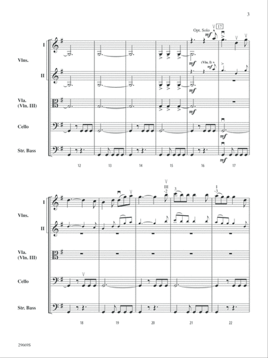 Patton (Theme): Score Patton (Theme): Score String Orchestra scores gallery preview page 3