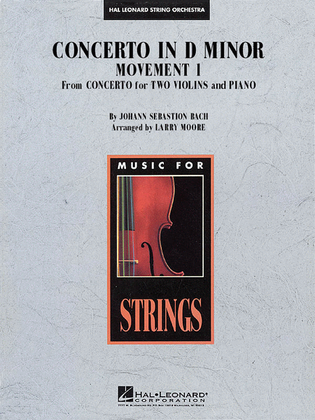 Book cover for Concerto in D Minor (Movement 1)