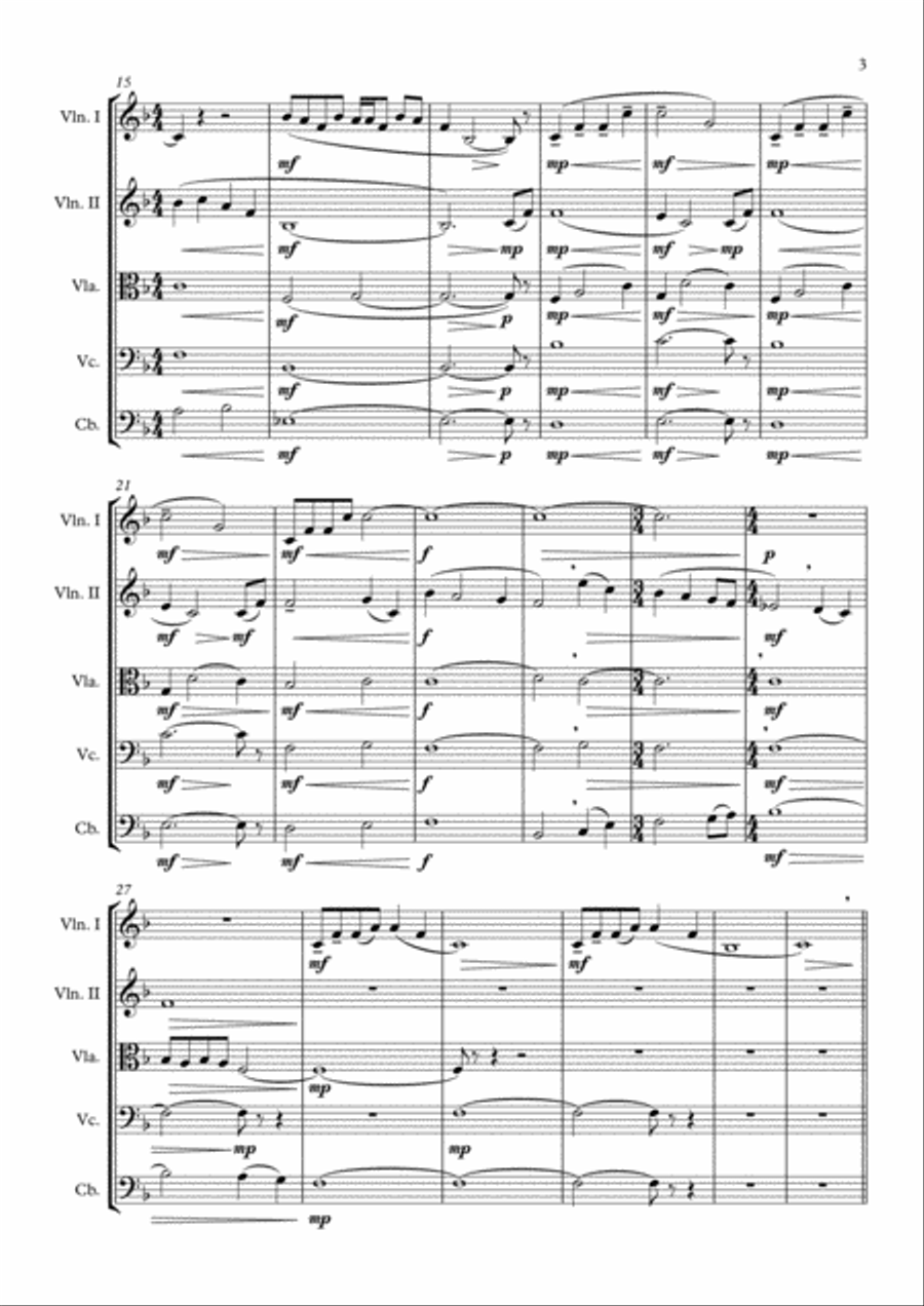 End Credits - Apollo 13 String Quintet scores gallery preview page 4