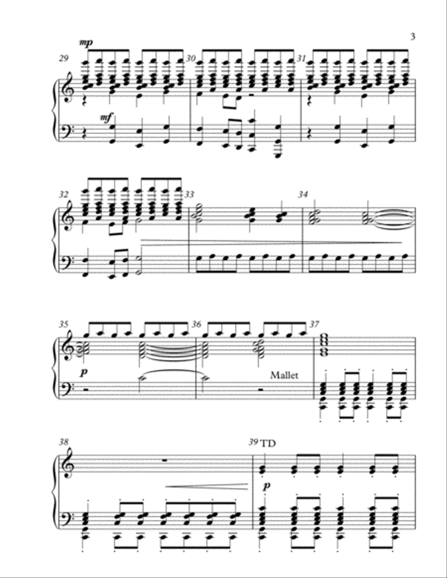Sunrise Fanfare - 3-7 oct. handbells, Level 3- Handbell Choir scores gallery preview page 3