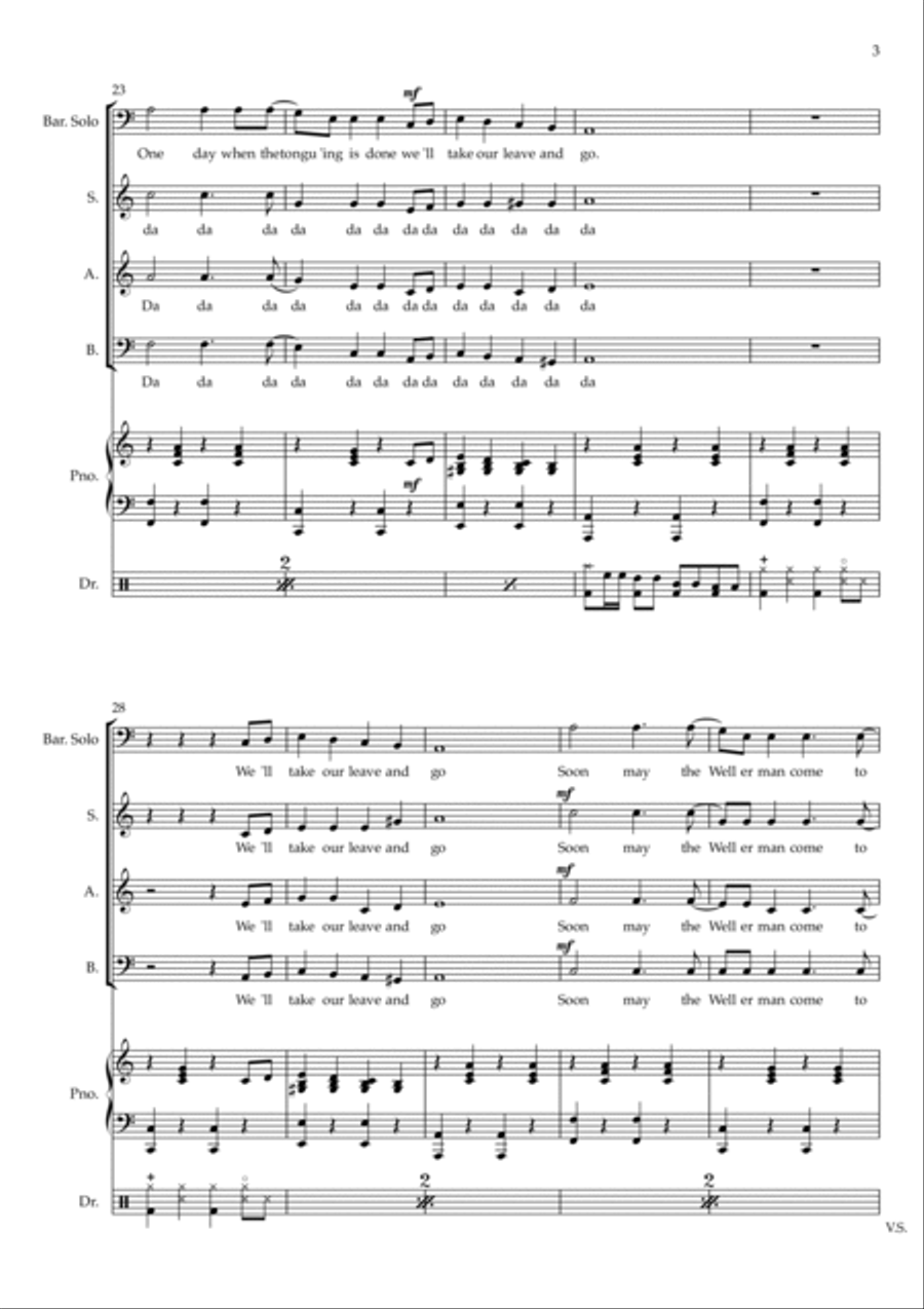 Wellerman 3-Part scores gallery preview page 3