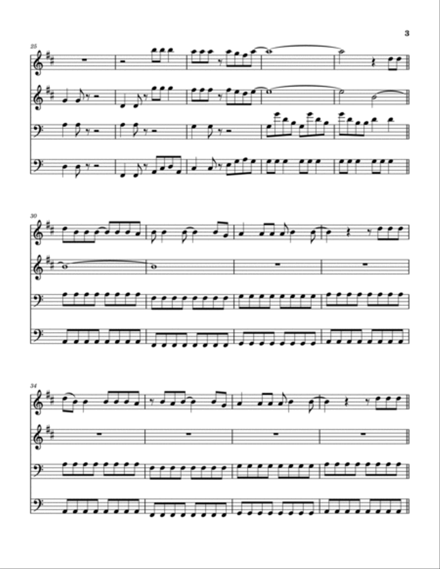 Breakup Song They Don't Write Em Brass Quartet scores gallery preview page 4