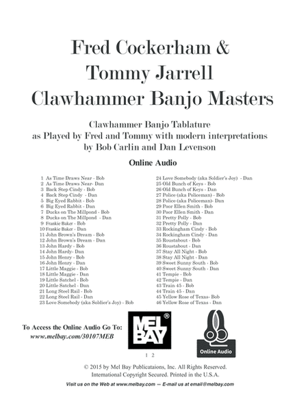 Fred Cockerham & Tommy Jarrell Clawhammer Banjo Masters