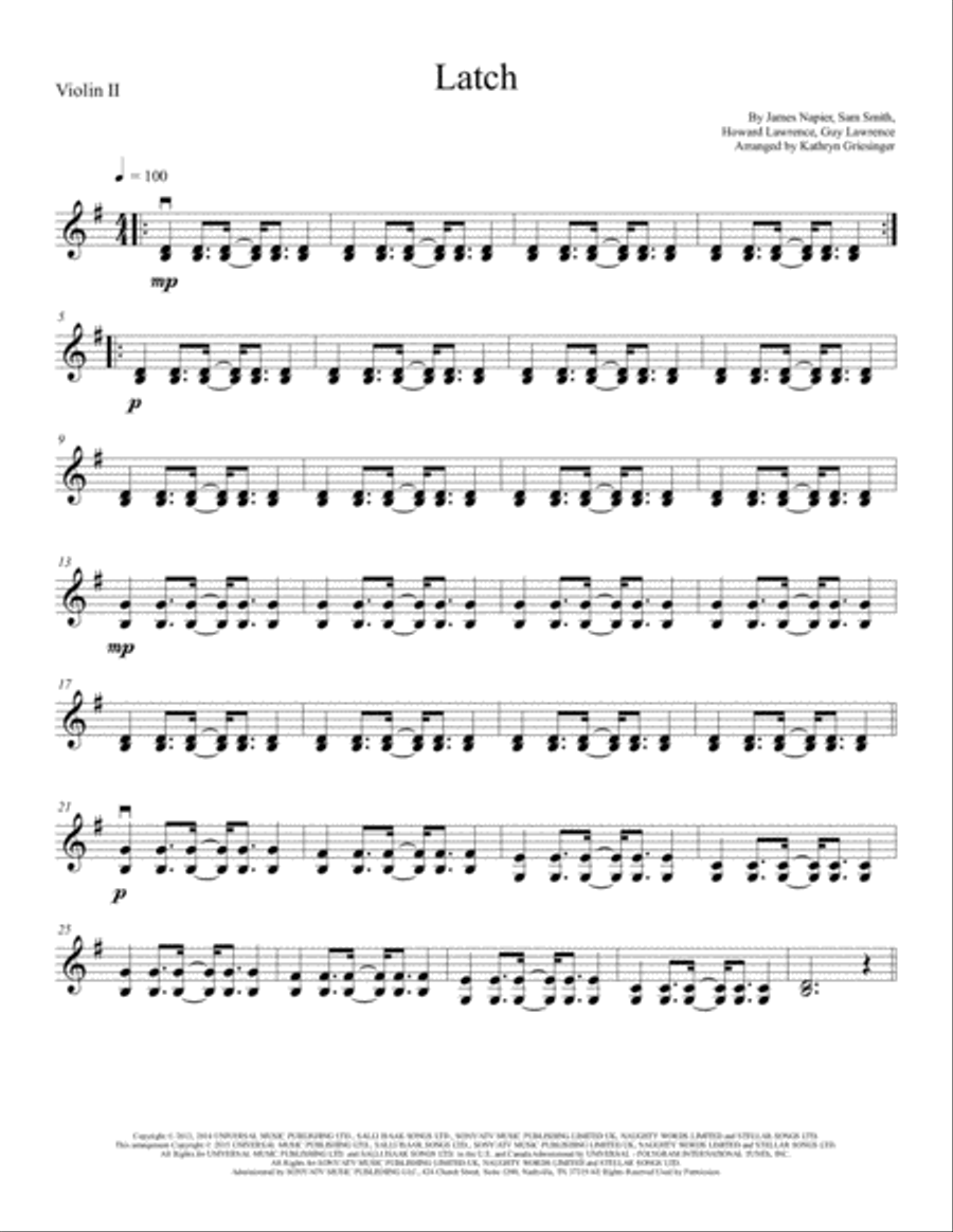 Latch String Quartet scores gallery preview page 2