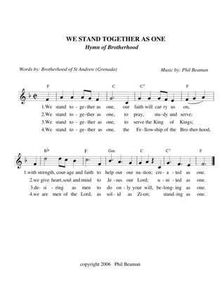 We Stand Together as One - Hymn of Brotherhood