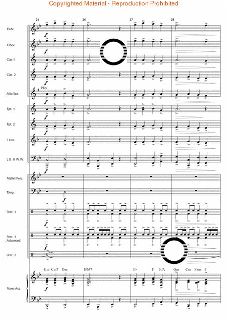 Thunderbolt Peak (Concert March) Concert Band scores gallery preview page 8