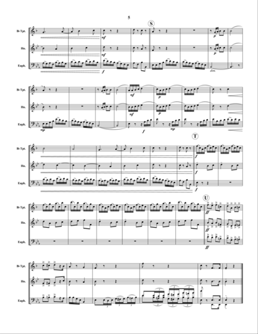 Rondo Allegro Rondo Allegro Brass Trio scores gallery preview page 5