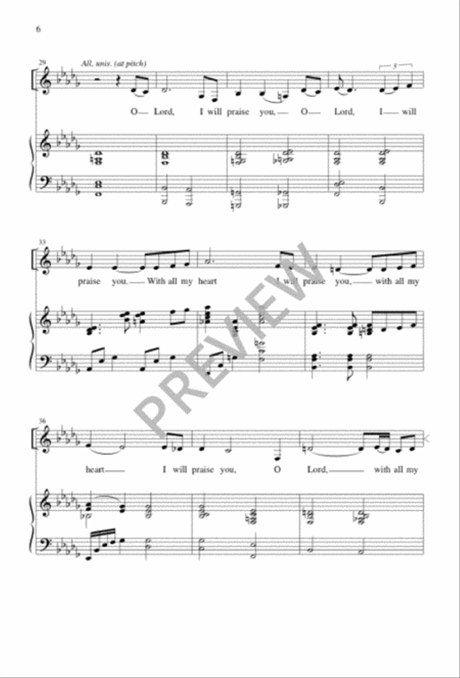 We Worship You 4-Part scores gallery preview page 6