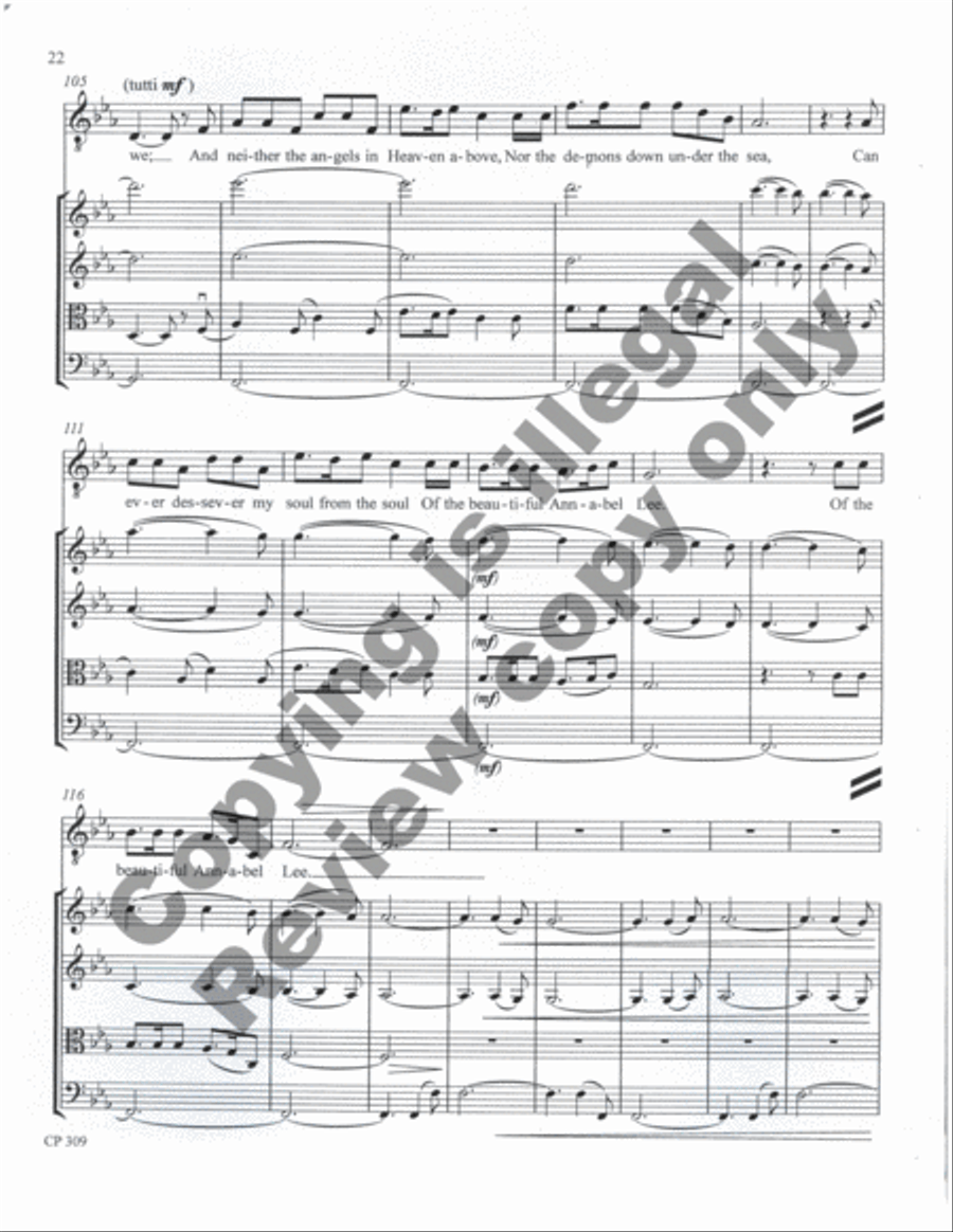 Songs of Laughter, Love, & Tears (Full Score & Parts) String Orchestra scores gallery preview page 60