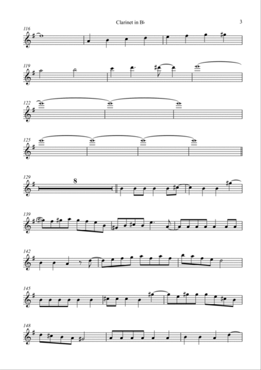 The Devil Went Down To Georgia B-Flat Clarinet scores gallery preview page 3