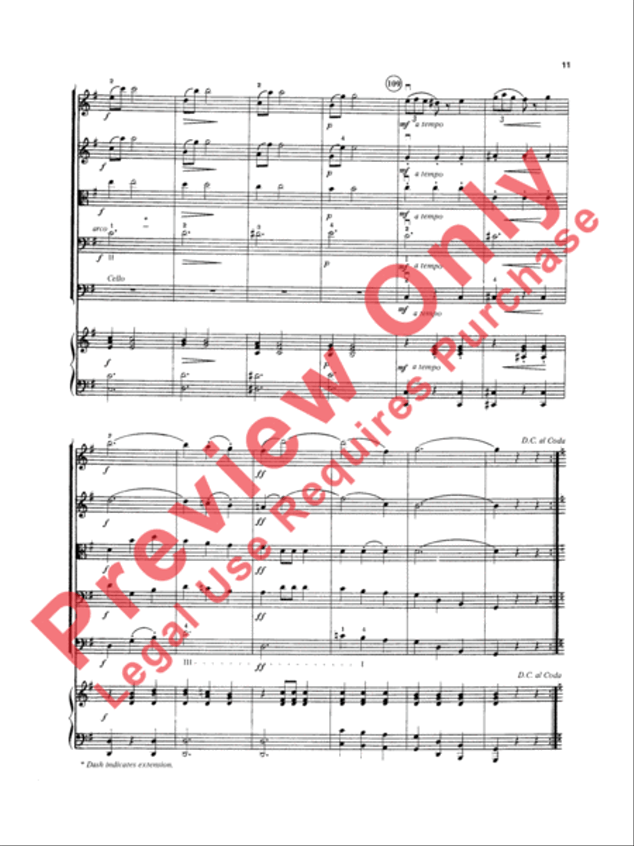 Fledermaus Waltzes String Orchestra scores gallery preview page 12