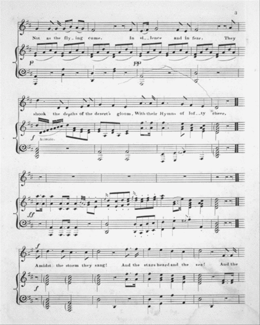 The Pilgrim Fathers Voice scores gallery preview page 3