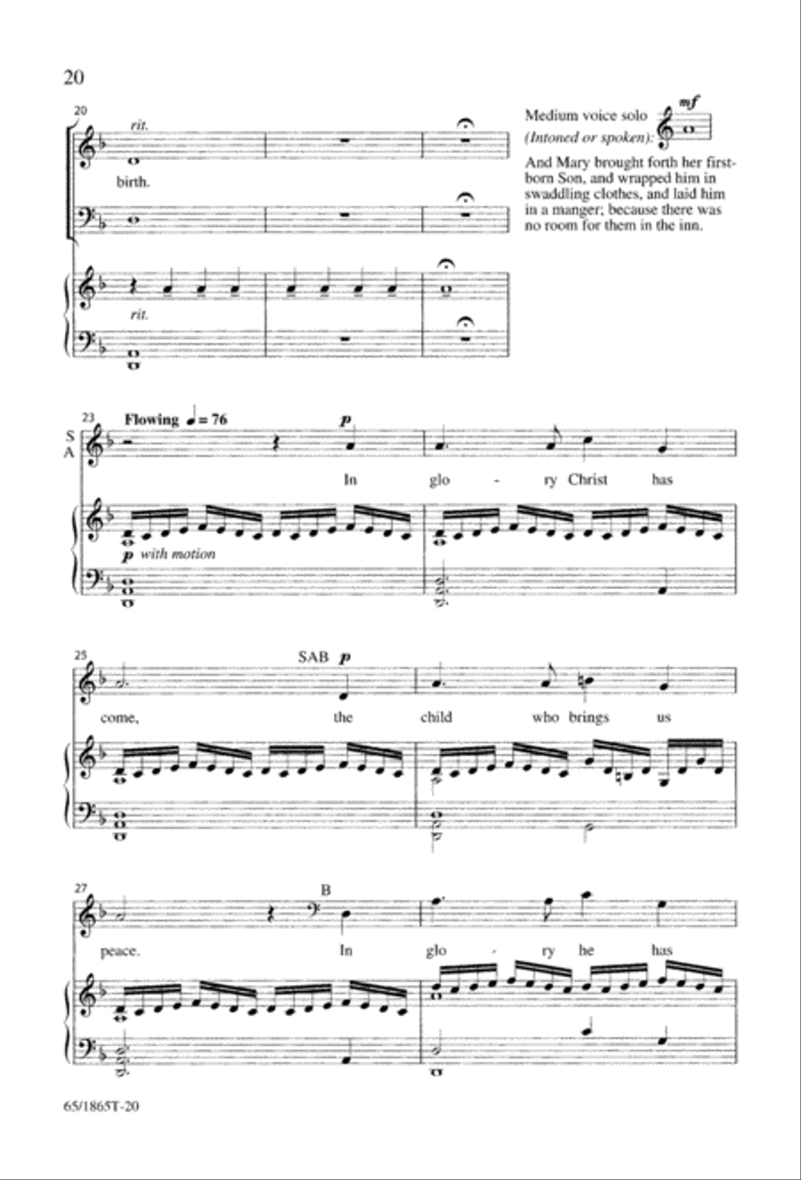 A Great Light A Great Light 3-Part scores gallery preview page 22