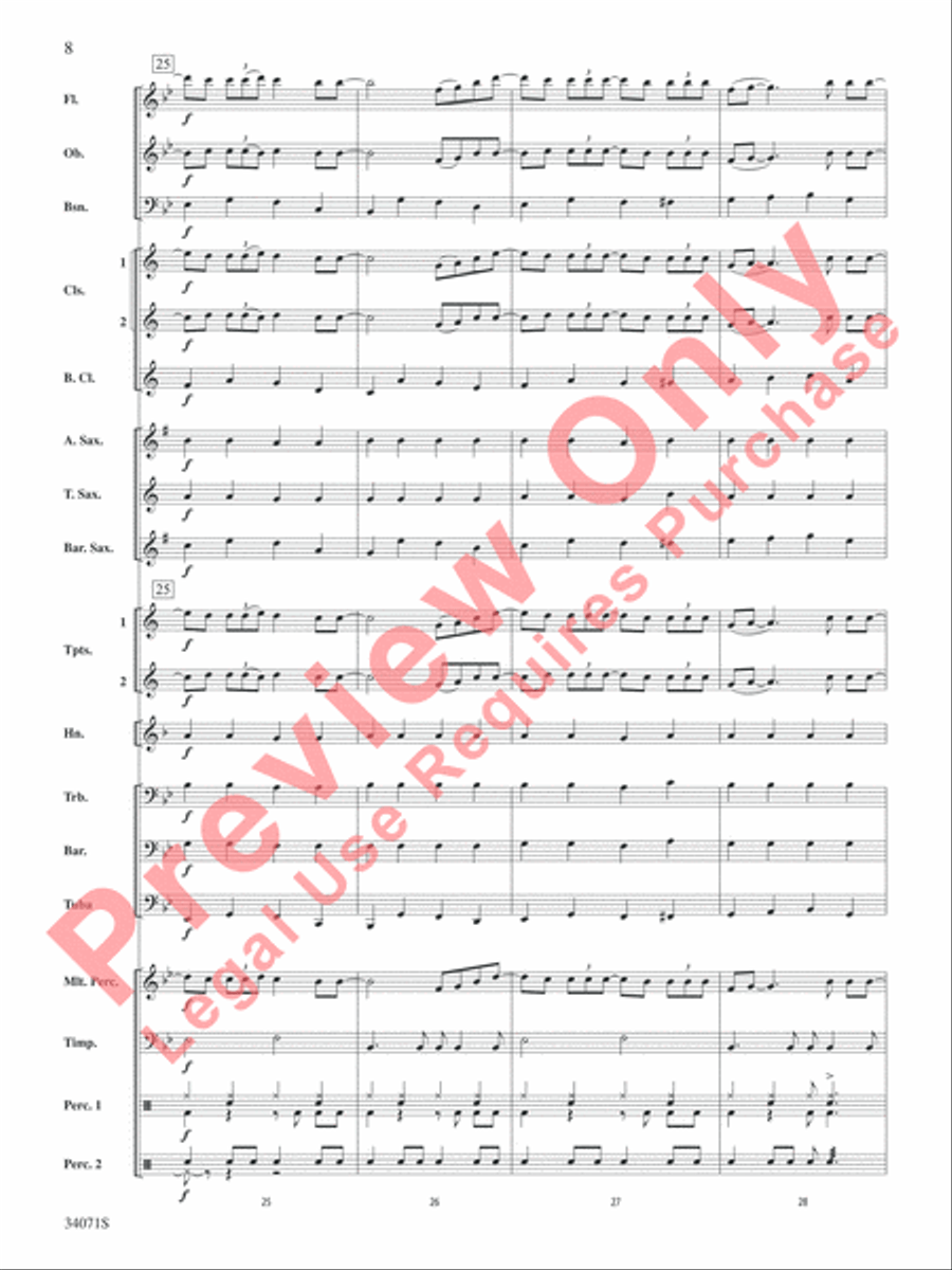 Haven't Met You Yet Concert Band scores gallery preview page 9
