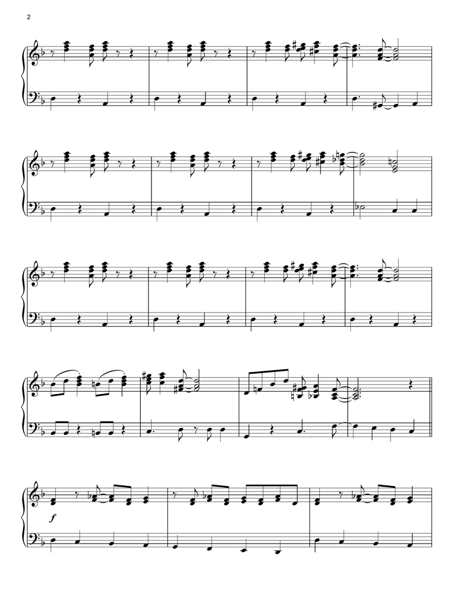 Cantina Band (from Star Wars: A New Hope) Piano Solo scores gallery preview page 2