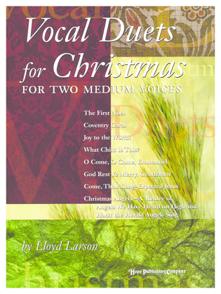 Book cover for Vocal Duets for Christmas (2 Medium Voices)-Digital Download