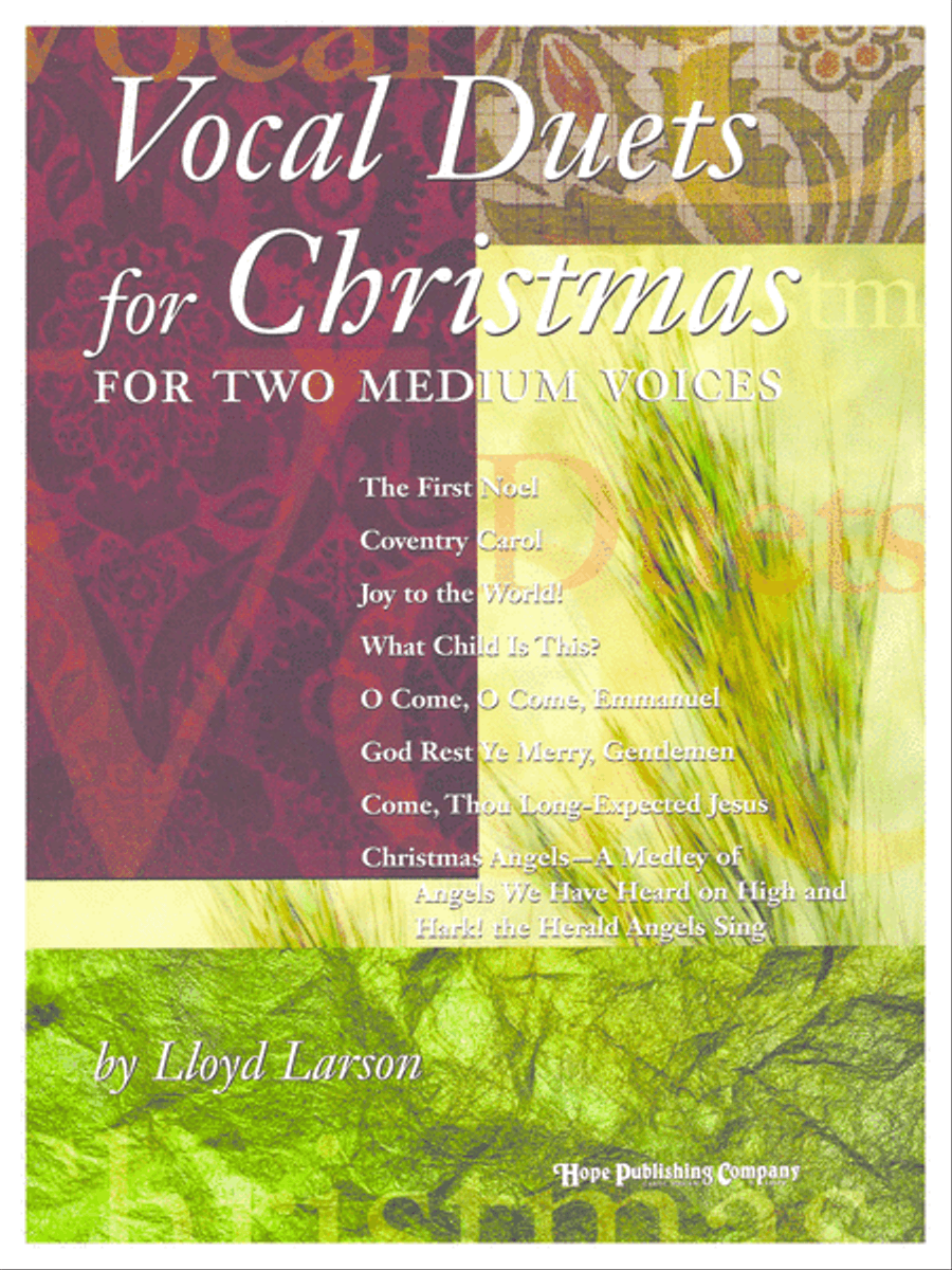 Book cover for Vocal Duets for Christmas (2 Medium Voices)-Digital Download