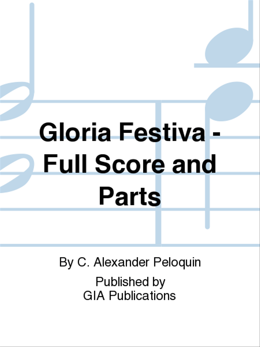 Gloria Festiva - Full Score and Parts Flute scores gallery preview page 1