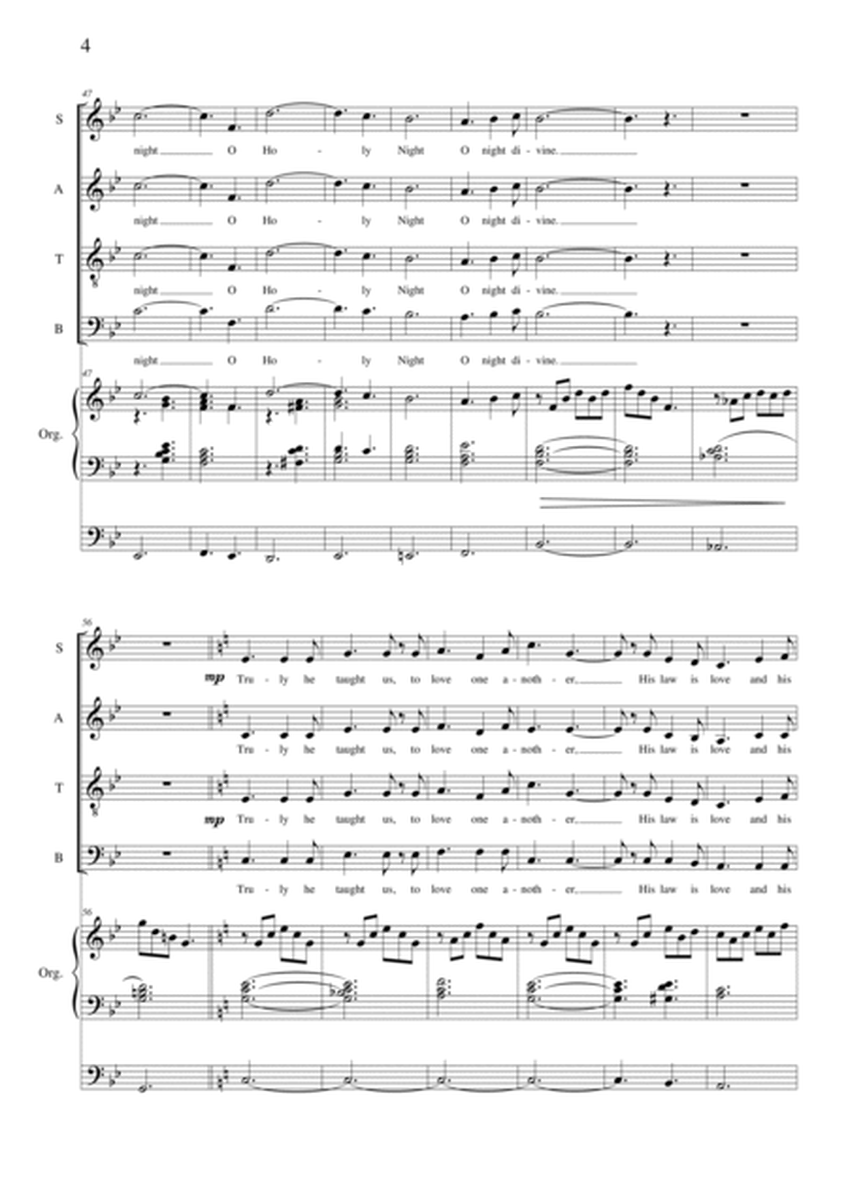 O Holy Night - Adolphe Adams - New arrangement by Graham Dickson-Place SATB - Organ/Piano image number null