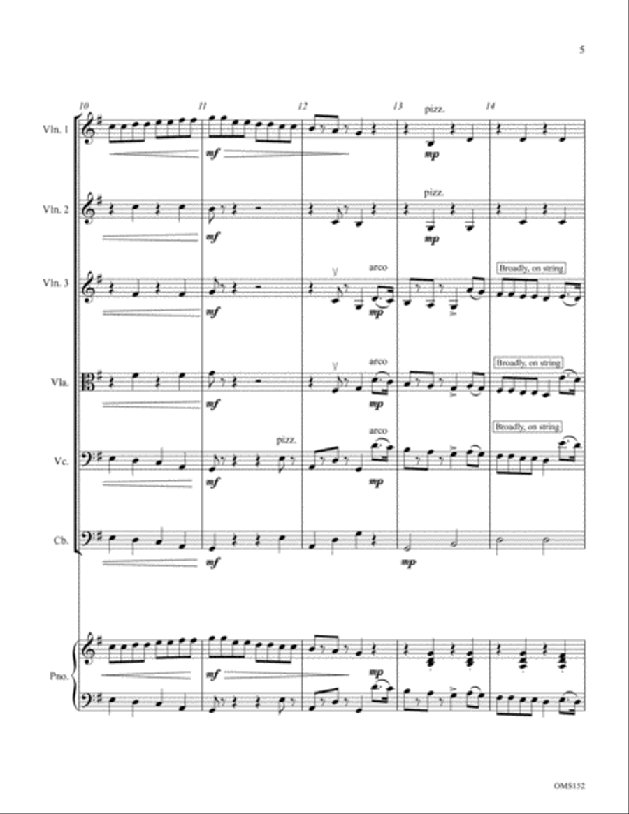 The Carousel Pony The Carousel Pony String Orchestra scores gallery preview page 10