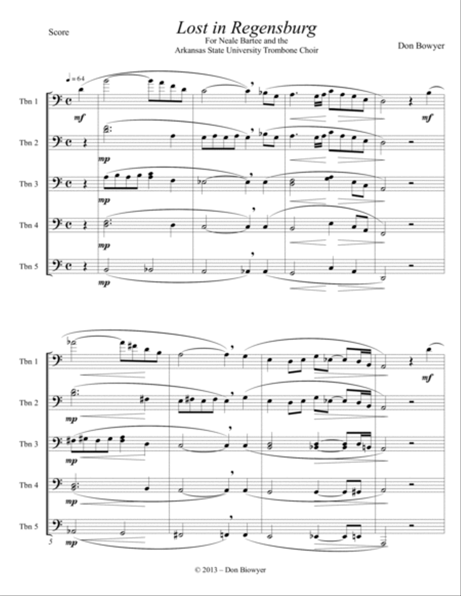 Lost in Regensburg (Letter size) Divisi scores gallery preview page 2