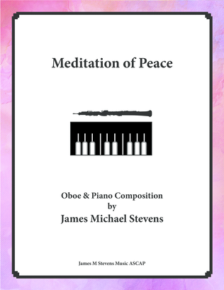 Book cover for Meditation of Peace - Oboe & Piano
