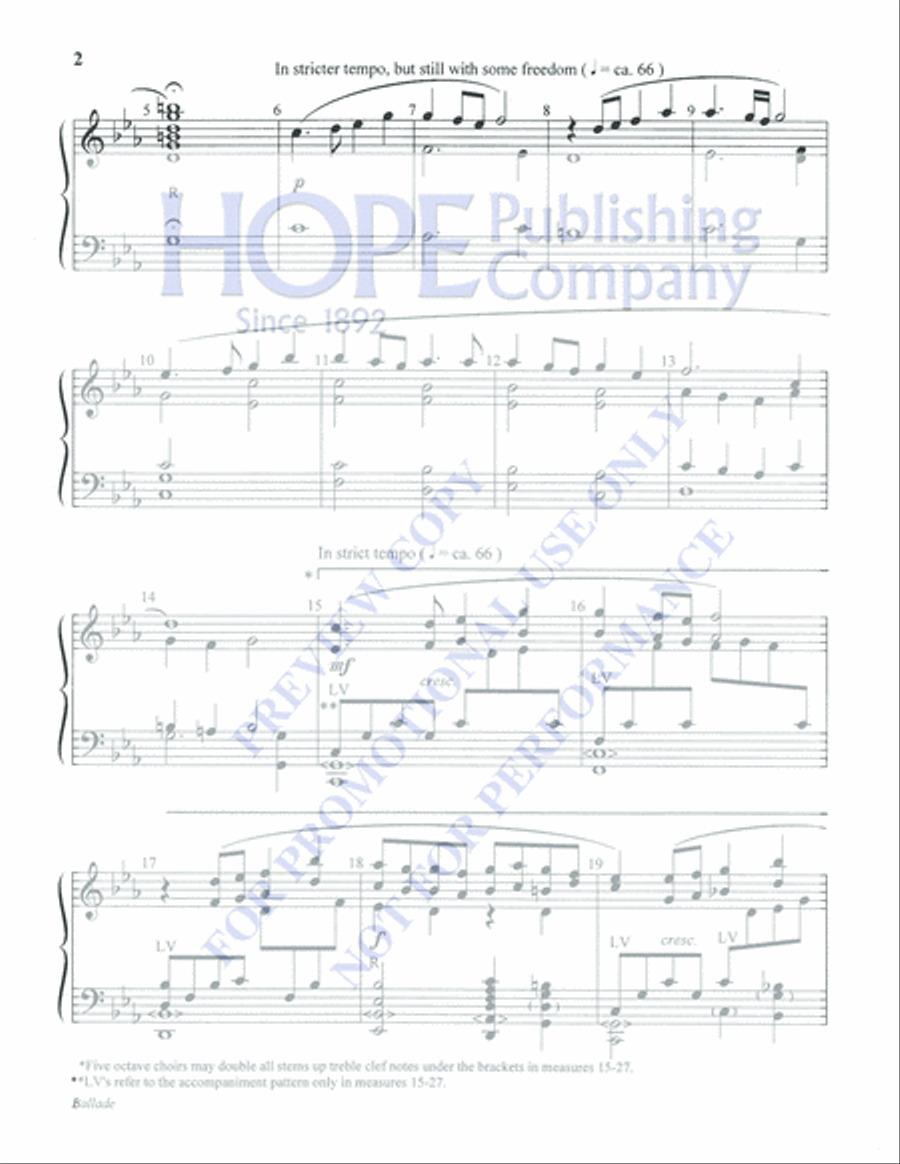 Ballade 5-Octaves scores gallery preview page 2