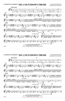 Book cover for NFL Countdown Theme: E-flat Baritone Saxophone