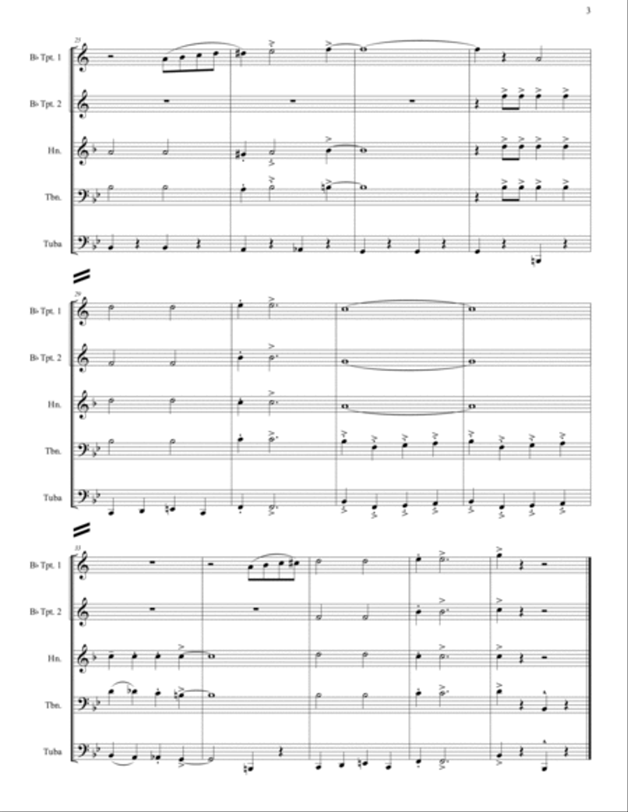 American Dad - Main Title Theme (good Morning U.s.a.) Brass Ensemble scores gallery preview page 6