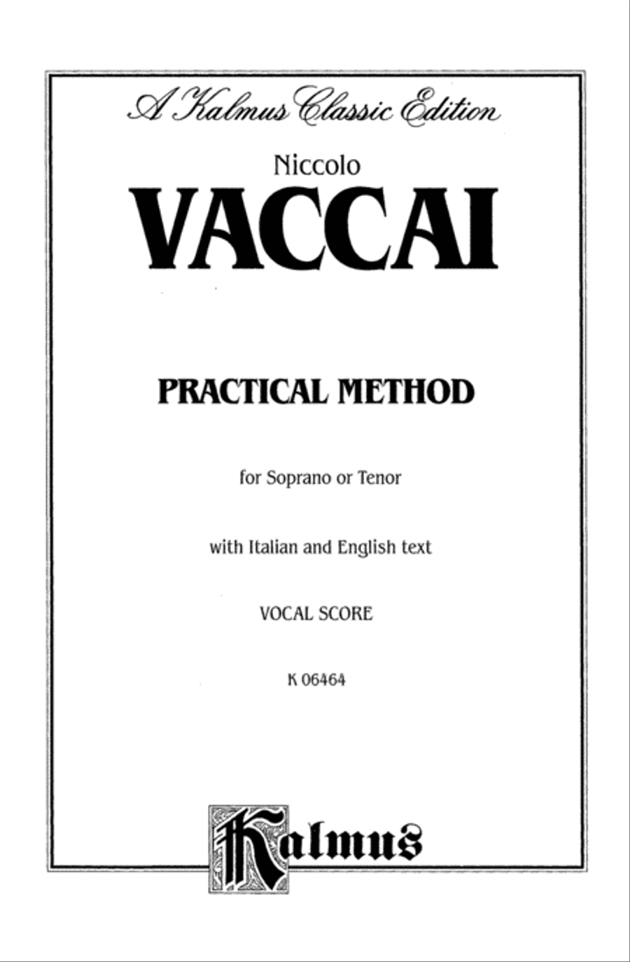 Practical Italian Vocal Method (Marzials)