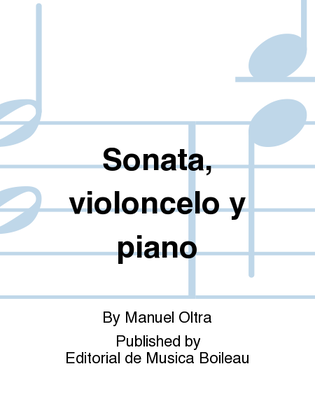 Sonata, violoncelo y piano