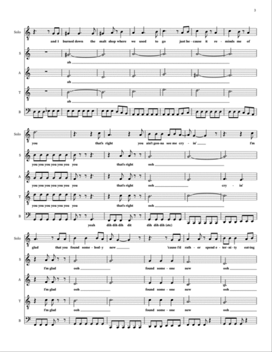 One More Minute One More Minute 4-Part scores gallery preview page 3