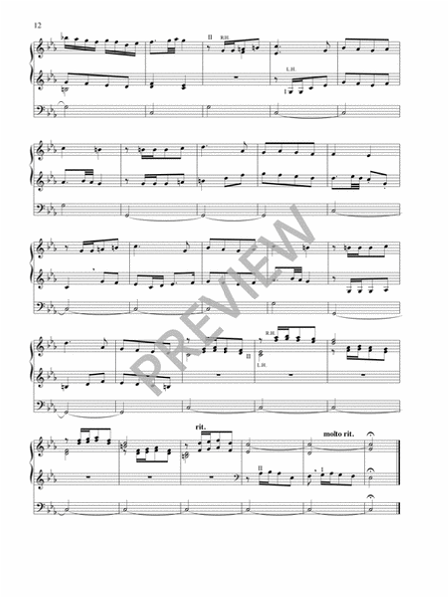 Three Hispanic Carols for Organ Organ Solo scores gallery preview page 14