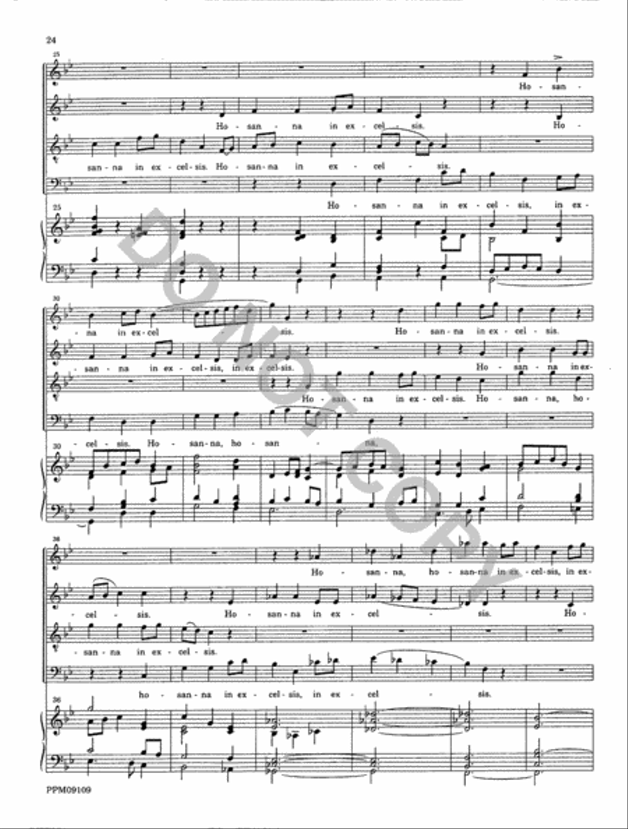Missa Matris Dei 4-Part scores gallery preview page 25