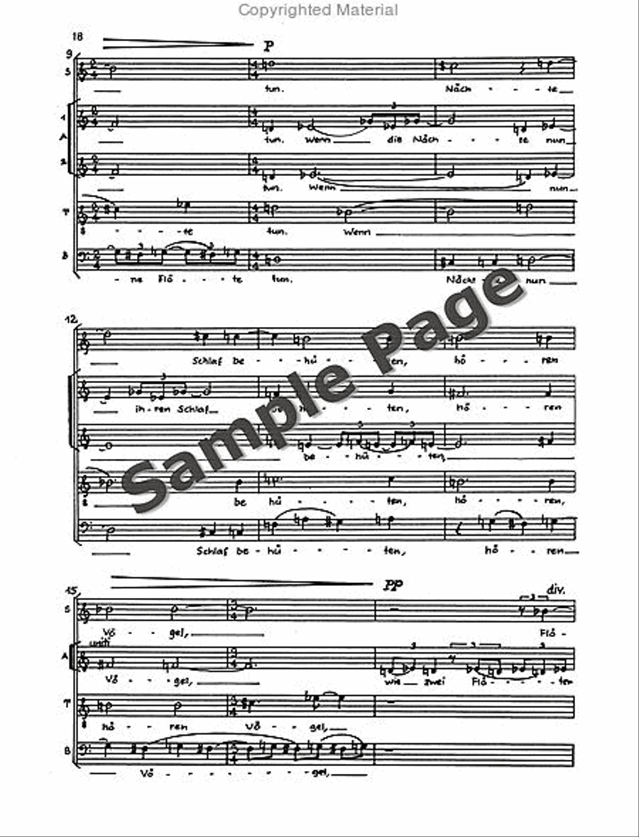 Nachtstucke 3 4-Part scores gallery preview page 19