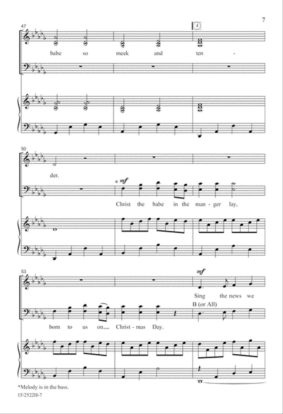 Let Carols Ring Let Carols Ring 4-Part scores gallery preview page 8