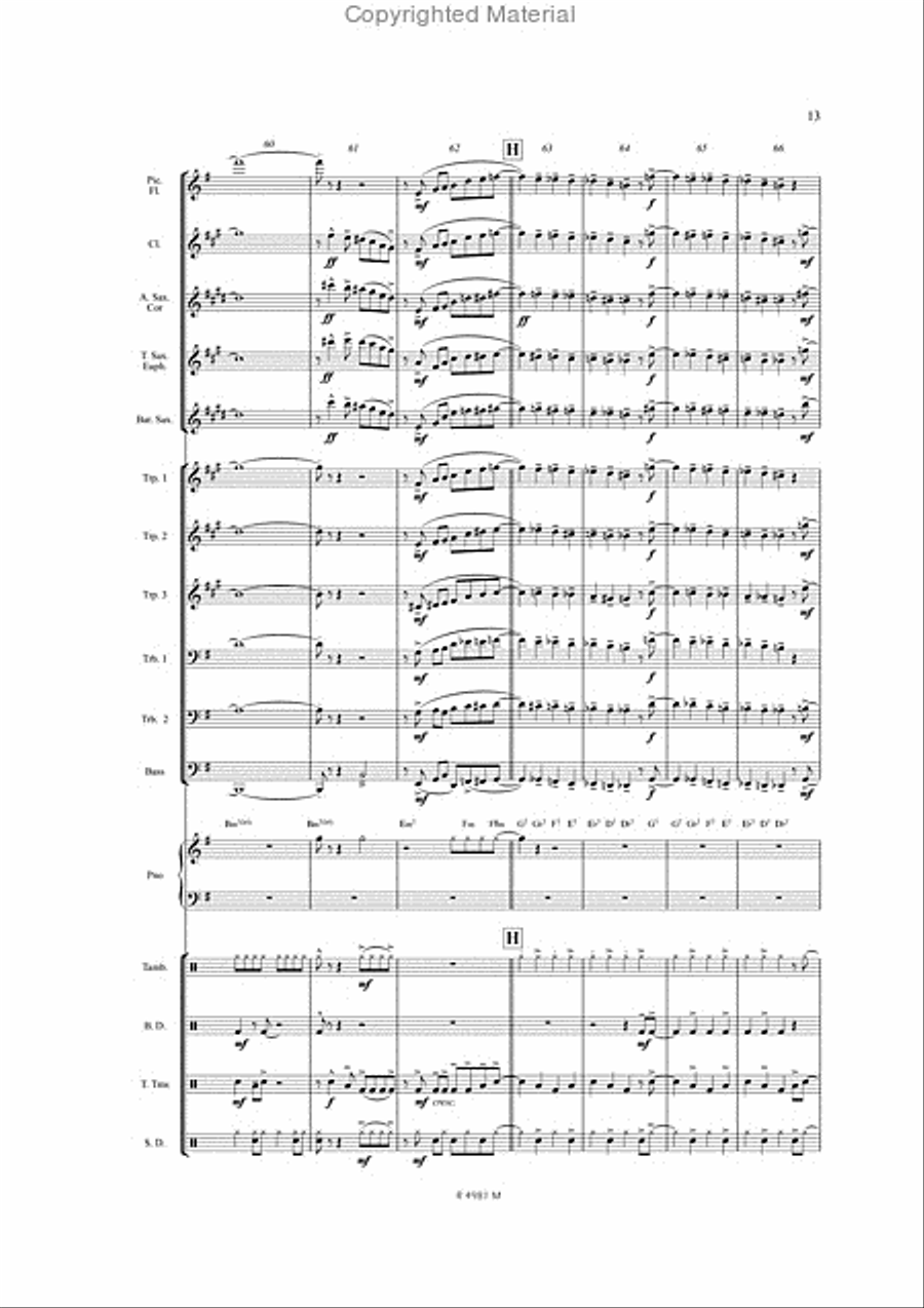 Birdland Marching Band scores gallery preview page 12