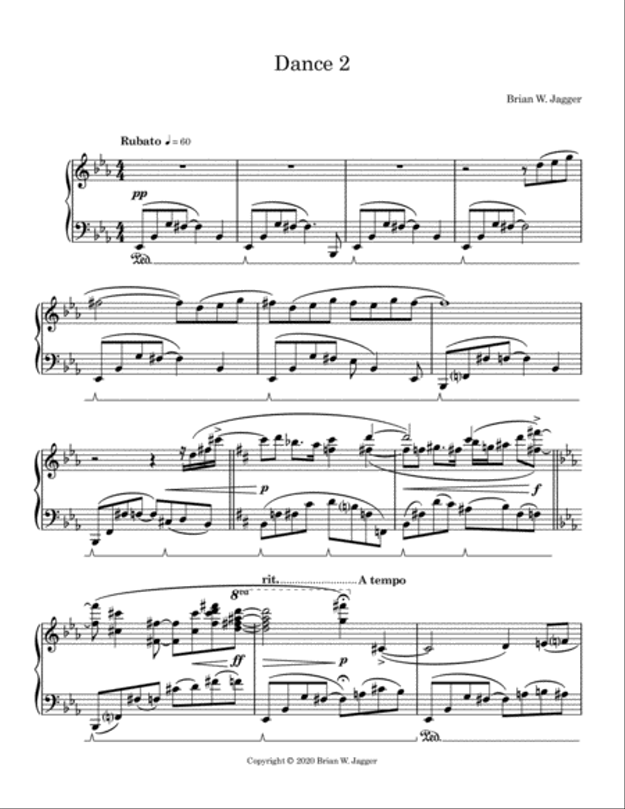 Dances for Piano Piano Solo scores gallery preview page 6